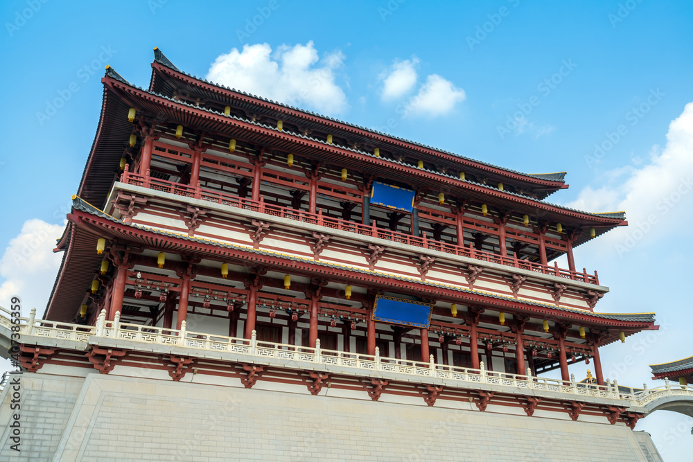 Classical architecture in Xi'an, Shaanxi Province, China. Classical architecture in Xi'an, Shaanxi Province, China.