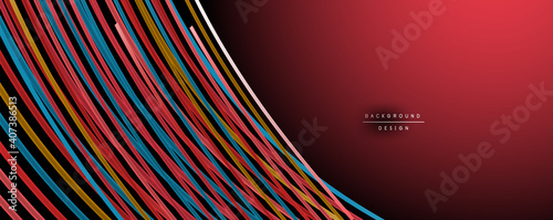 Abstract colorful lines vector background. Internet, big data and technology connections concept, abstract template