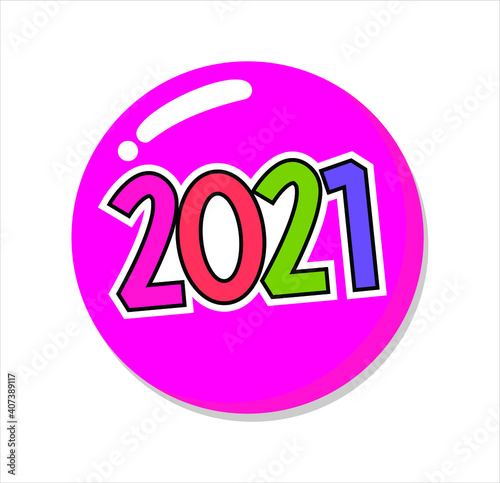 2021 logo button icon illustration