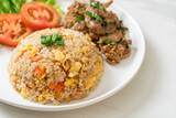 fried rice with grilled pork