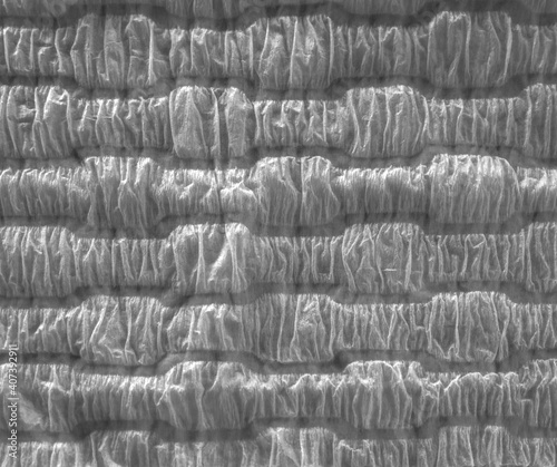 おしぼりのでこぼこの表面