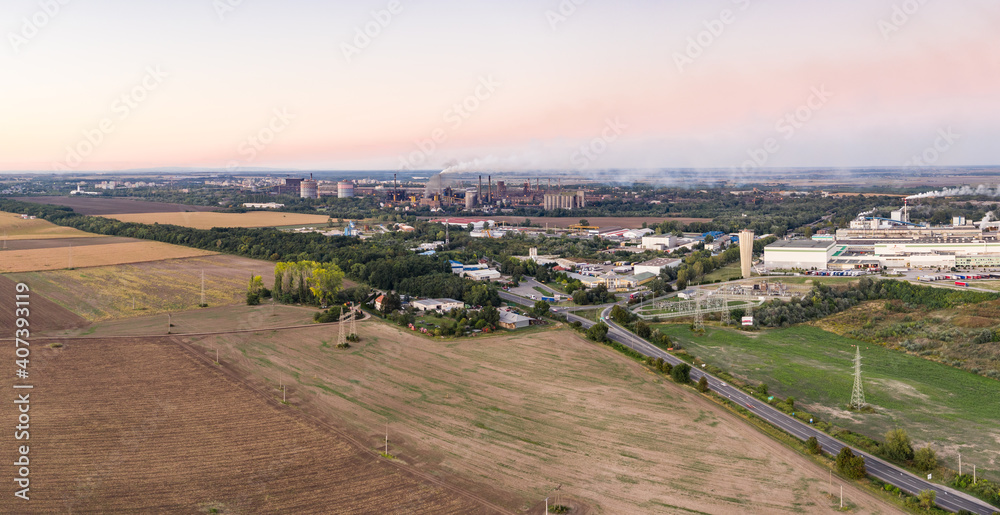 Obraz premium Power station in Dunaujvaros