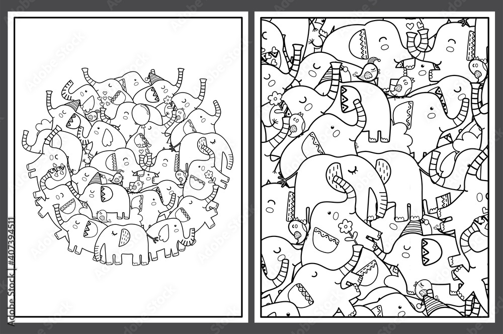 10 Fun Animal Doodle Coloring Pages for All Ages