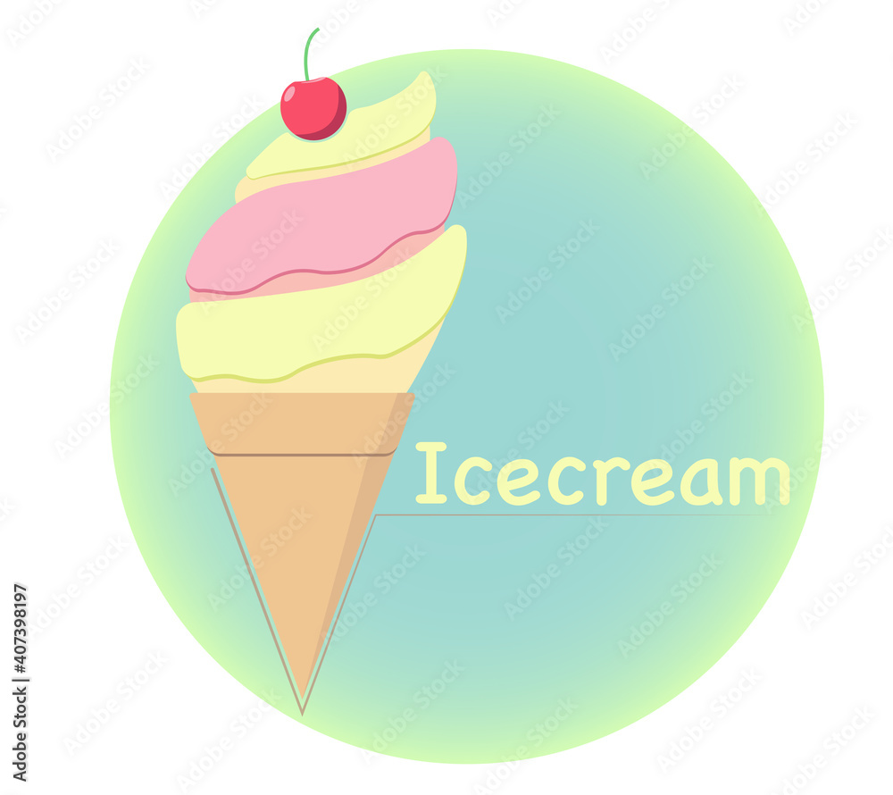 Ice cream cone logo for ice cream store Ice cream cone logo for ice cream store