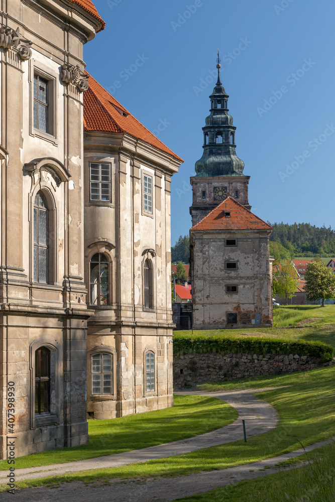 Baroque cistercian Plasy monastery, Plzen region, Czech Republic