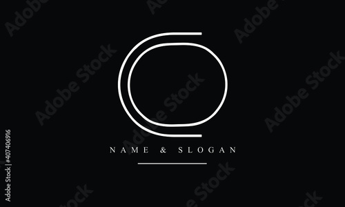 OC, CO, O, C abstract letters logo monogram
