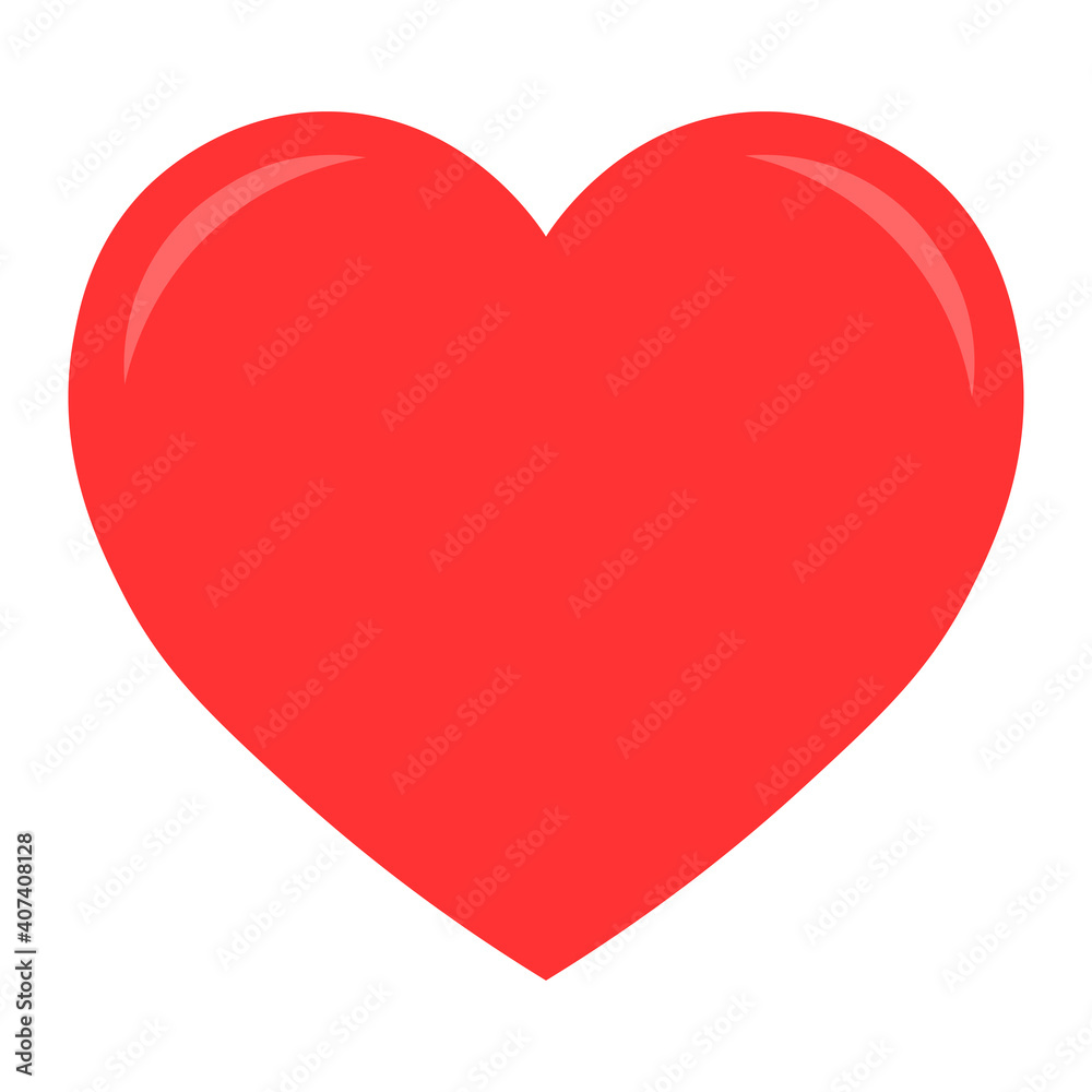 Simple illustration of heart icon for St. Valentines Day Simple illustration of heart icon for St. Valentines Day
