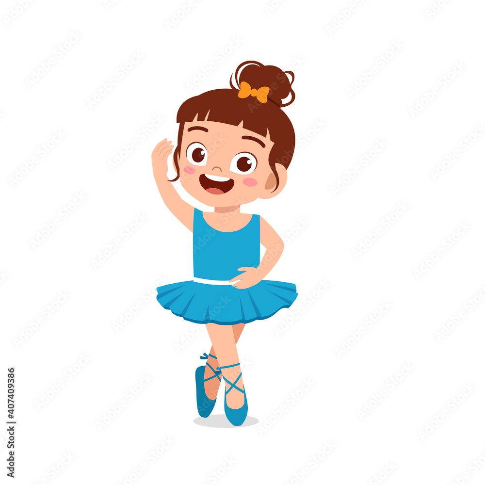 little girl wear beautiful ballerina costume and dance little girl wear beautiful ballerina costume and dance