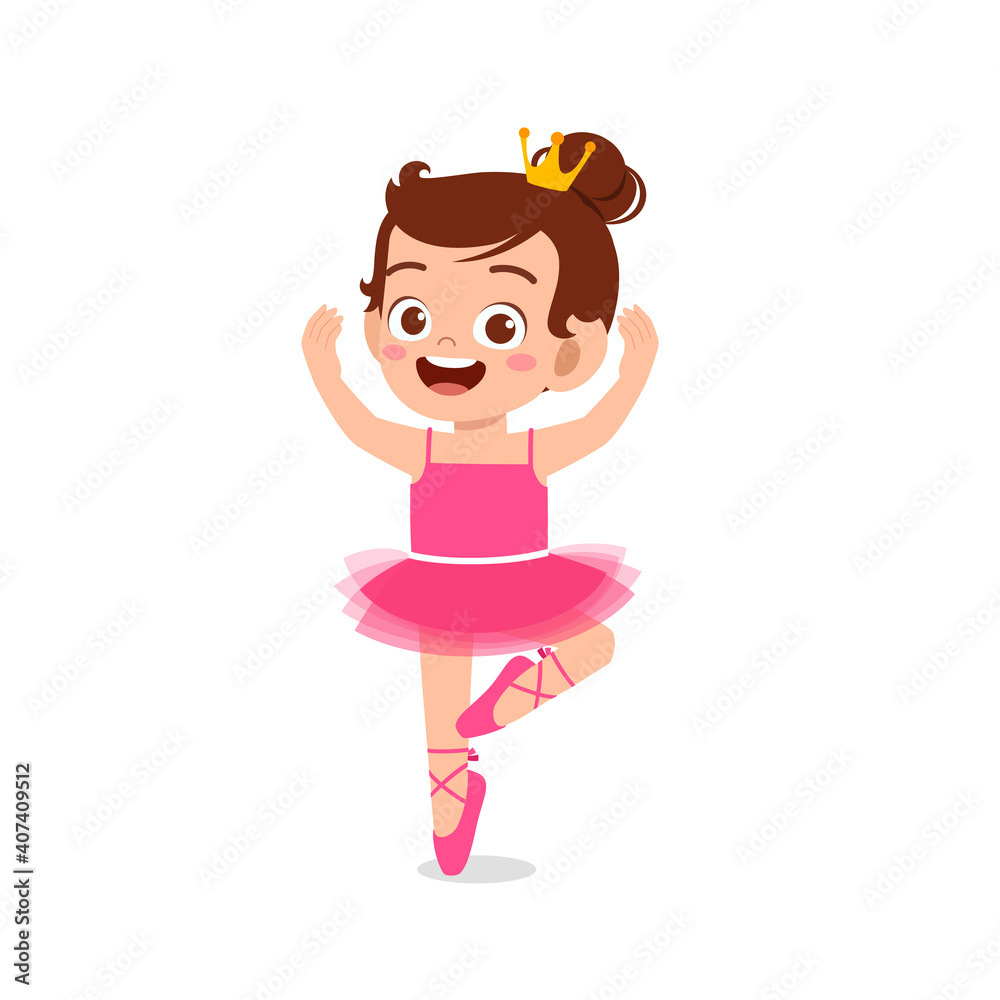 little girl wear beautiful ballerina costume and dance little girl wear beautiful ballerina costume and dance