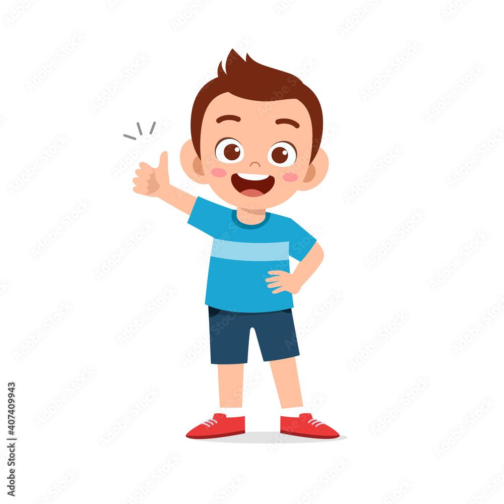little boy show agreement with thumb up hand gesture little boy show agreement with thumb up hand gesture