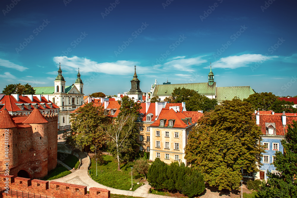 Obraz premium Barbacan in Warsaw