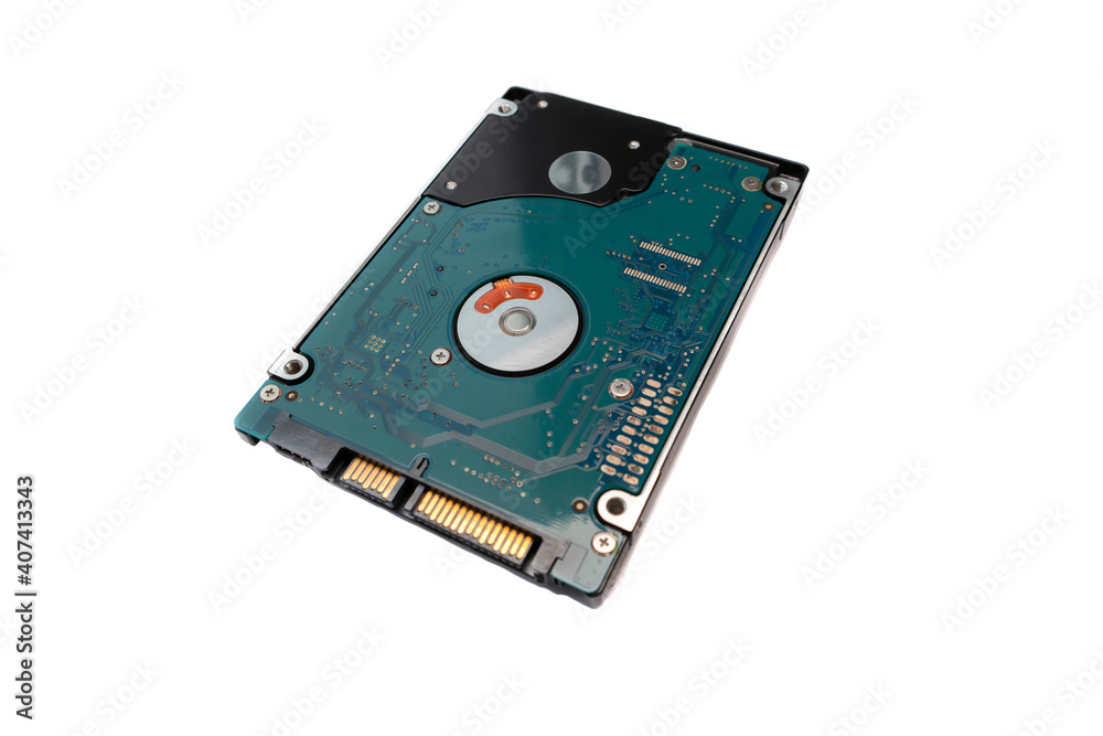 Hard disk isolated on a white background Hard disk isolated on a white background
