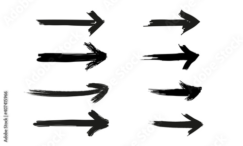 grunge arrow vector. grunge arrow brush.grunge arrow paint