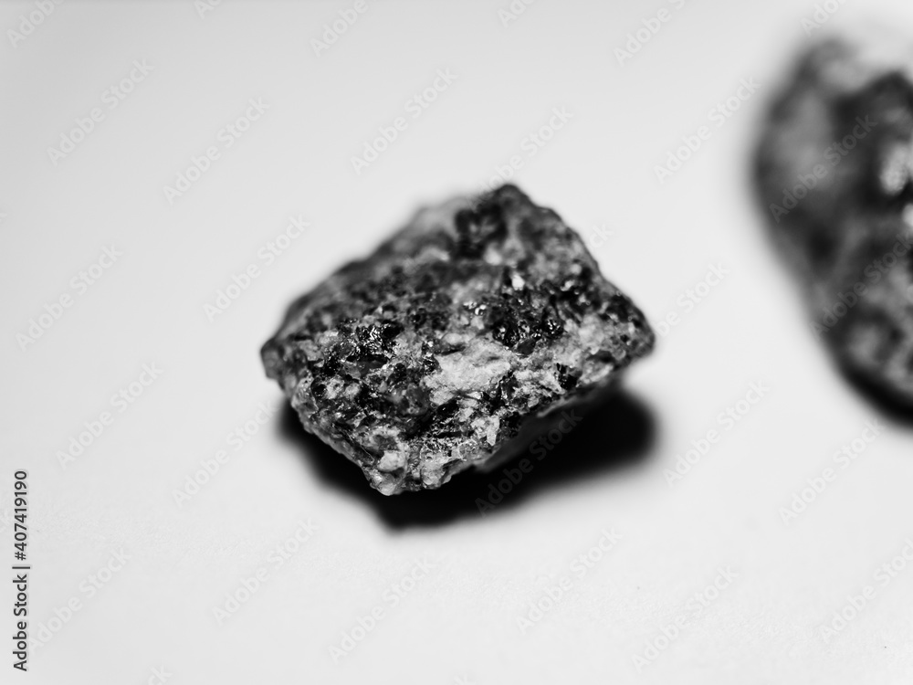 Black and white close up of a rock Black and white close up of a rock