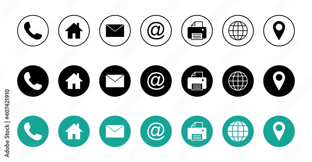 Web icon set. Business card contact information icon. Contact us icon set Web icon set. Business card contact information icon. Contact us icon set