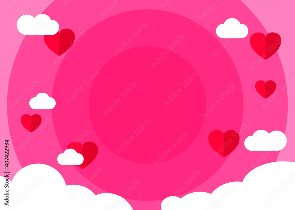 Vector design background with a Valentine's Day theme