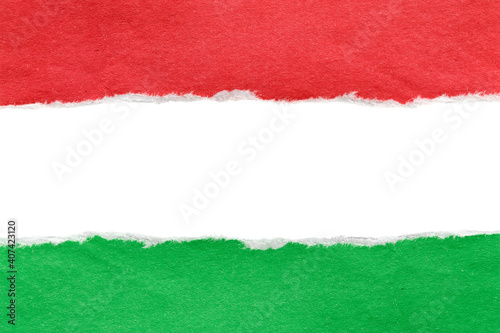 Hungarian paper flag