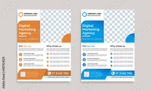 Template vector design for brochure, cover design, flyer, portfolio etc.Easy to use and edit.