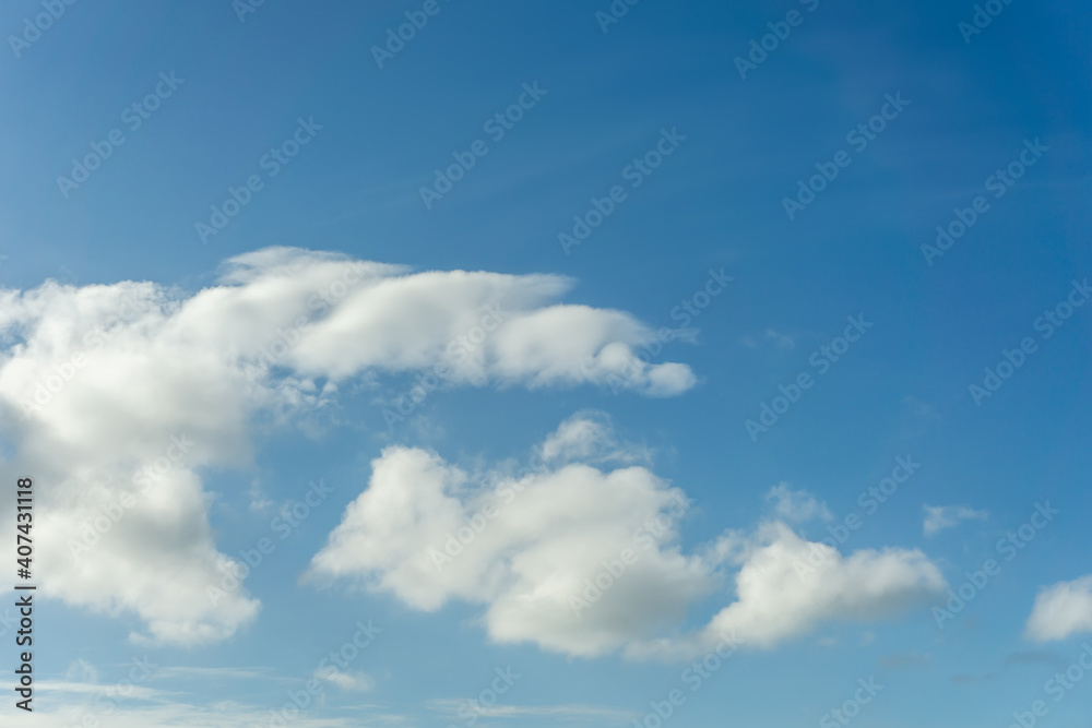 Outdoor high definition blue sky and white clouds background material Outdoor high definition blue sky and white clouds background material