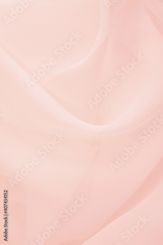 Fotografía Soft pink silk chiffon organza fabric texture, feminine beauty romantic background, Valentines day backdrop