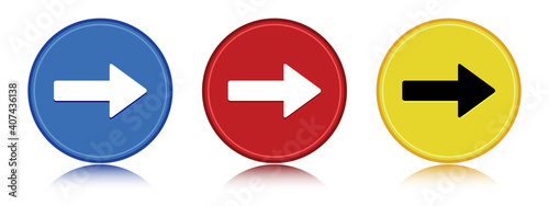 Free Download Next arrow icon flat round button set illustration - GFXLoad