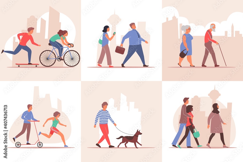 City Flat Design Concept City Flat Design Concept