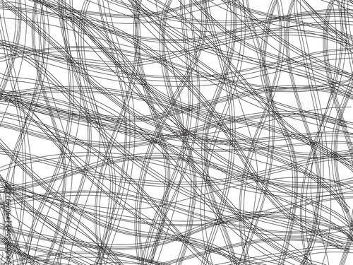 Abstract line pattern. Chaotic lines pattern. Hand drawn chaotic abstract lines pattern. 