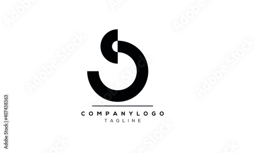 Abstract Letter Initial SC Vector Logo Design Template photo