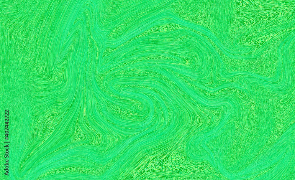 abstract background of green shades of liquid marble