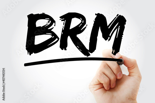 Wallpaper Mural BRM - Business Reference Model acronym with marker, concept background Torontodigital.ca