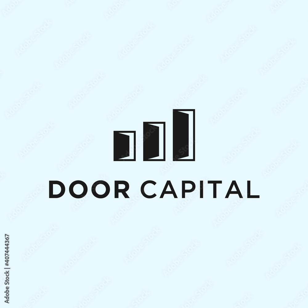 abstract door logo. data icon abstract door logo. data icon