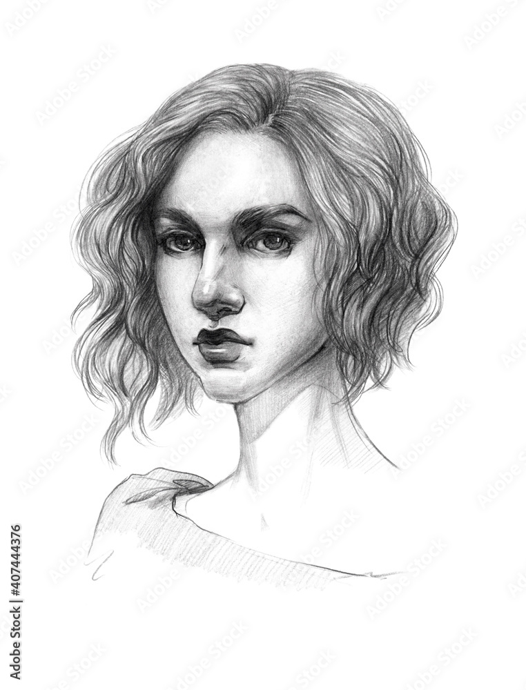 beautiful girl with short wavy hair stylish hairstyle makeup image beautiful girl with short wavy hair stylish hairstyle makeup image
