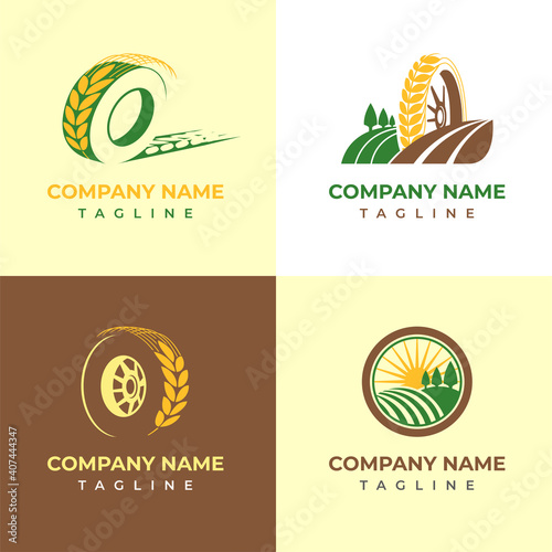 Harvest Wheel Logo Collection