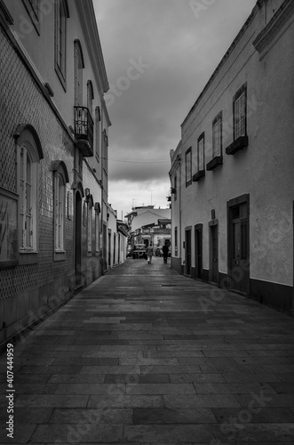 narrow street São Braz Algarve Portugal 
