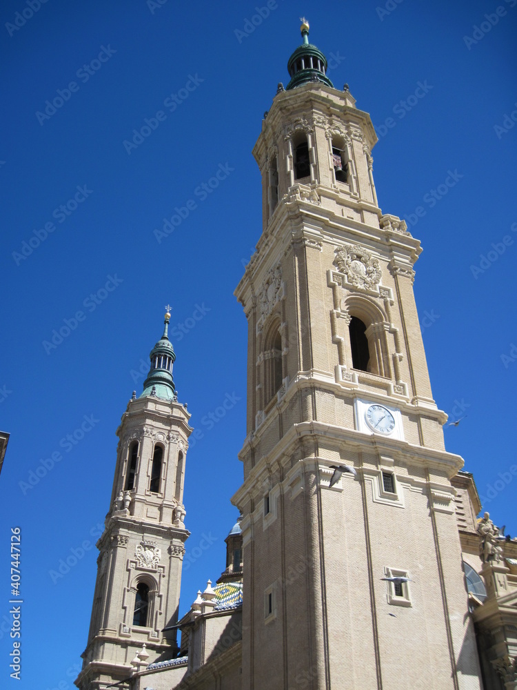 Scenic view of a beautiful historical cathedral on a sunny day