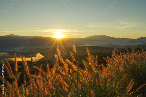 Sunrise at Yun Lai Viewpoint.