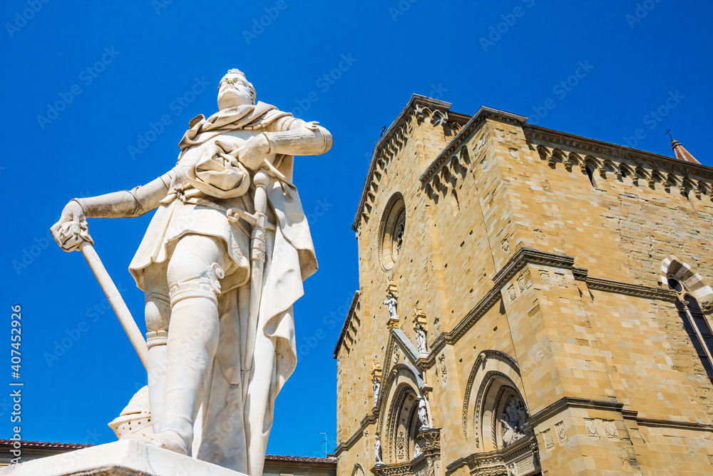 Tuscany - Italy: Arezzo Cathedral (Cattedrale di Ss. Donato e Pietro). It's a Roman Catholic cathedral in the city of Arezzo in Tuscany, Italy.