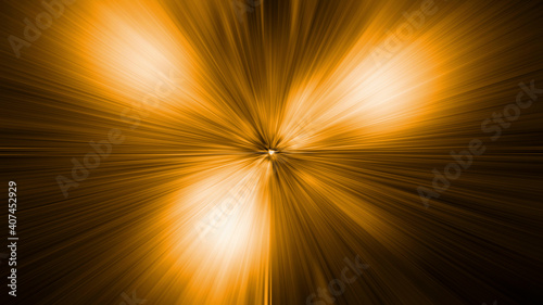 Yellow abstract star light space background illustration