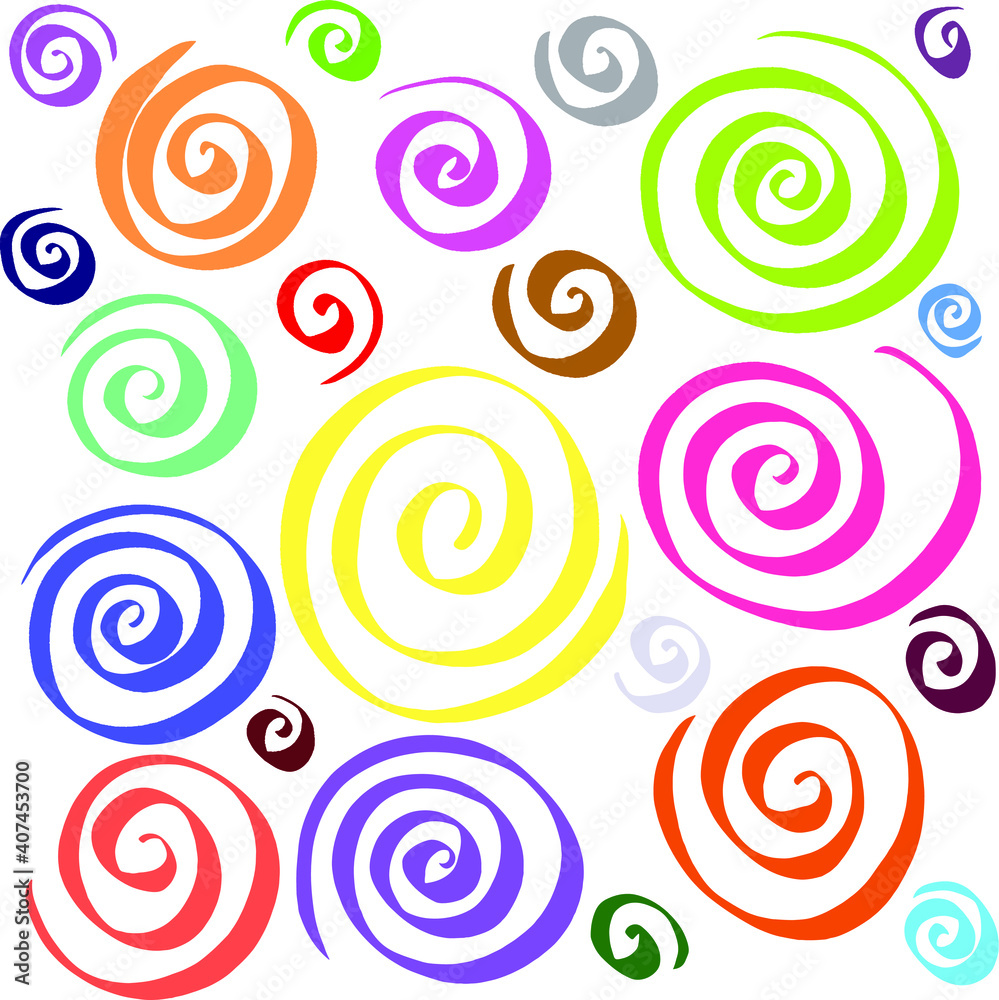 Hand Drawn Circle Swirl Vector Hand Drawn Circle Swirl Vector