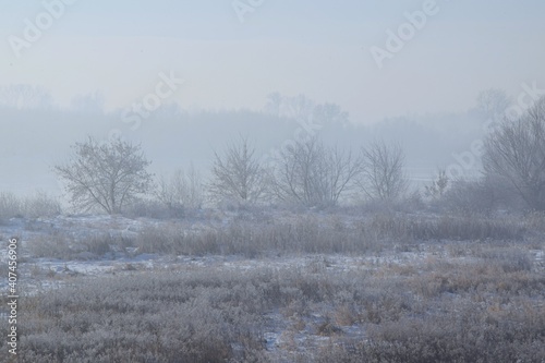 Wallpaper Mural Vistula river near Sandomierz winter landscape Torontodigital.ca