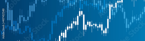 Abstract candlestick financial charts background.