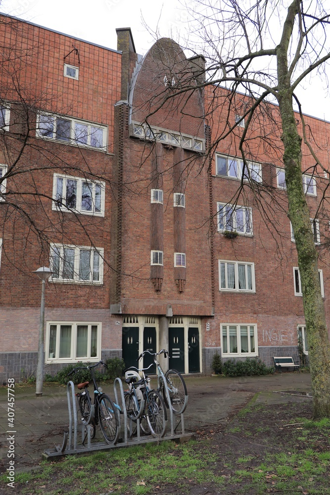 Amsterdam School of Architecture Facade in Amsterdam