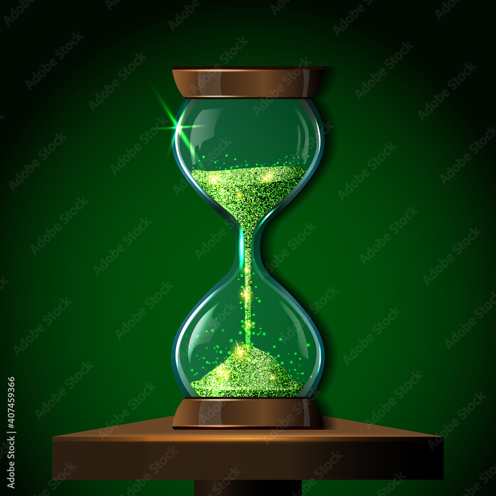 Hourglass on sale green sand
