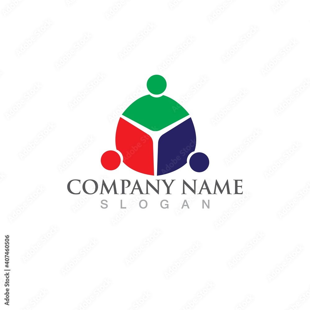 Community, network and social icon Community, network and social icon