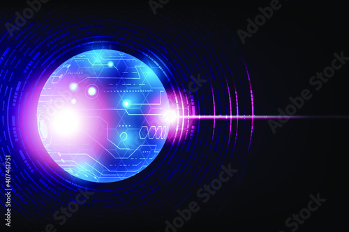 Abstract technology background Hi-tech communication concept futuristic digital innovation speed background. vector illustration.
