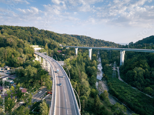 highway bridge over the river