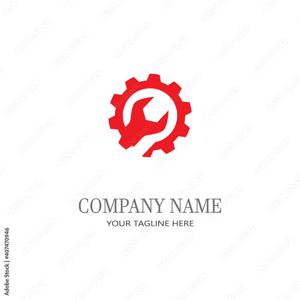 Wrench service Logo Template vector icon illustration design Wrench service Logo Template vector icon illustration design