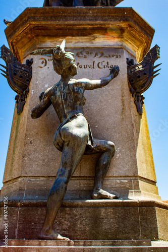 Detail of Christopher Columbus Monument in Santo Domingo, Dominican Republic photo