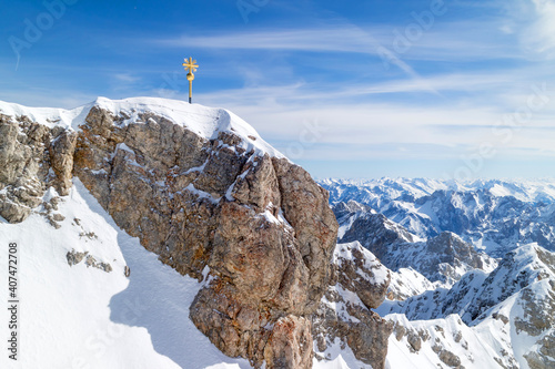 Zugspitze Bayern Tirol Alpen 