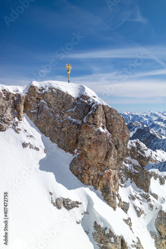 Zugspitze Bayern Tirol Alpen 